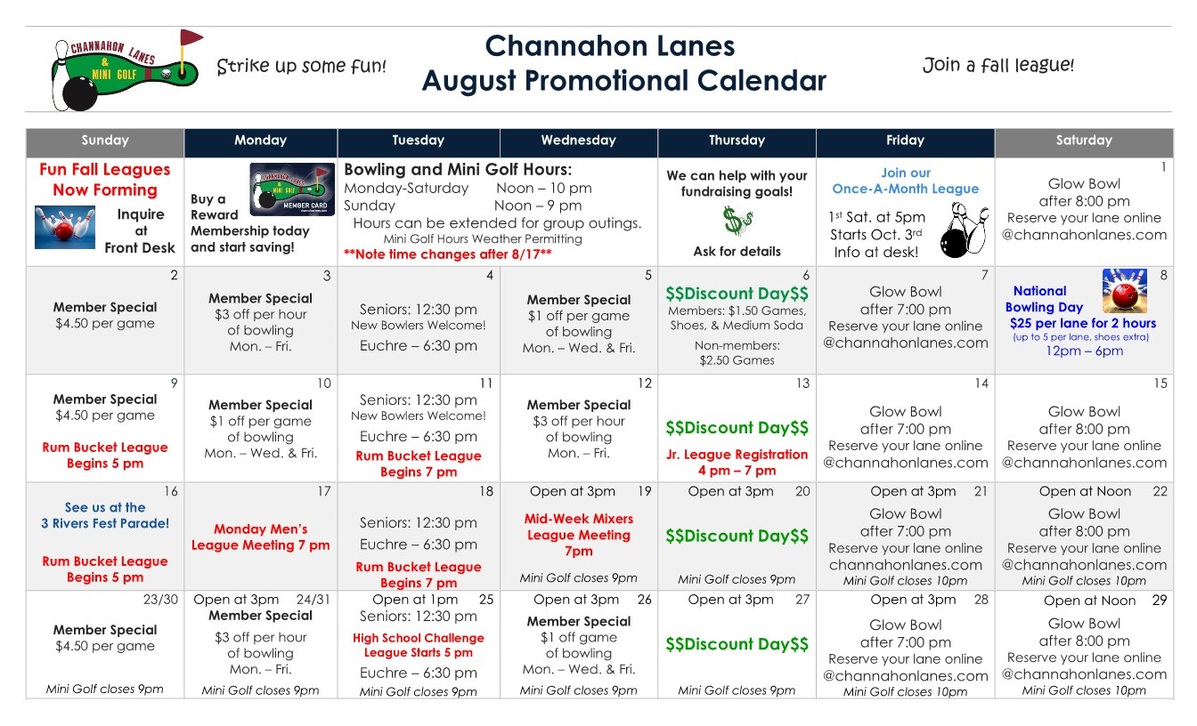 Monthly Calendar